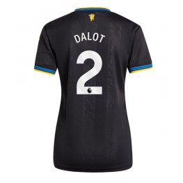 Manchester United Diogo Dalot #2 Derde tenue Dames 2025-26 Korte Mouw