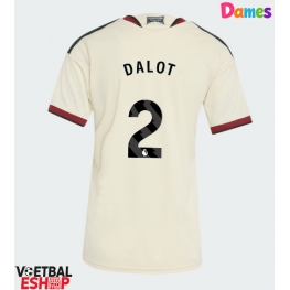 Manchester United Diogo Dalot #2 Derde tenue Dames 2026-27 Korte Mouw