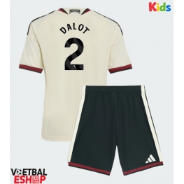 Manchester United Diogo Dalot #2 Derde tenue Kids 2026-27 Korte Mouw (+ Korte broeken)