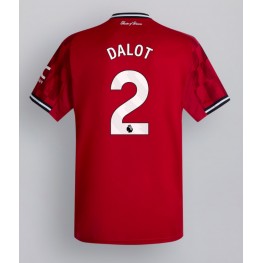 Manchester United Diogo Dalot #2 Thuis tenue 2025-26 Korte Mouw