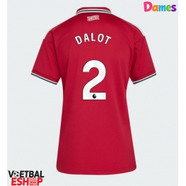 Manchester United Diogo Dalot #2 Thuis tenue Dames 2026-27 Korte Mouw
