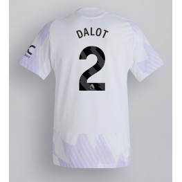 Manchester United Diogo Dalot #2 Uit tenue 2025-26 Korte Mouw