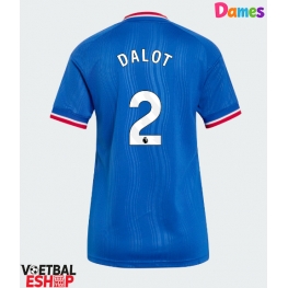 Manchester United Diogo Dalot #2 Uit tenue Dames 2026-27 Korte Mouw
