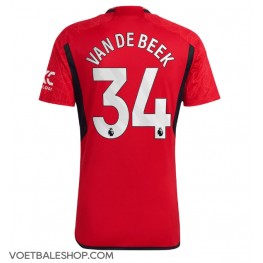 Manchester United Donny van de Beek #34 Thuis tenue 2023-24 Korte Mouw