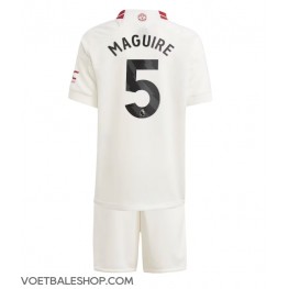 Manchester United Harry Maguire #5 Derde tenue Kids 2023-24 Korte Mouw (+ Korte broeken)