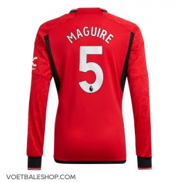Manchester United Harry Maguire #5 Thuis tenue 2023-24 Lange Mouw