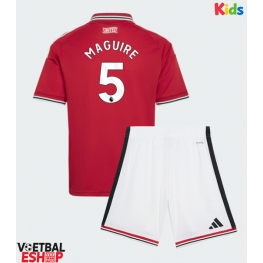 Manchester United Harry Maguire #5 Thuis tenue Kids 2026-27 Korte Mouw (+ Korte broeken)