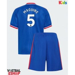 Manchester United Harry Maguire #5 Uit tenue Kids 2026-27 Korte Mouw (+ Korte broeken)
