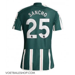 Manchester United Jadon Sancho #25 Uit tenue 2023-24 Korte Mouw