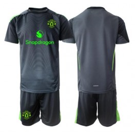 Manchester United Keeper Uit tenue Kids 2025-26 Korte Mouw (+ Korte broeken)