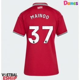 Manchester United Kobbie Mainoo #37 Thuis tenue Dames 2026-27 Korte Mouw