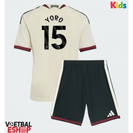 Manchester United Leny Yoro #15 Derde tenue Kids 2026-27 Korte Mouw (+ Korte broeken)