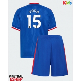 Manchester United Leny Yoro #15 Uit tenue Kids 2026-27 Korte Mouw (+ Korte broeken)