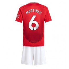 Manchester United Lisandro Martinez #6 Thuis tenue Kids 2024-25 Korte Mouw (+ Korte broeken)