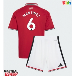 Manchester United Lisandro Martinez #6 Thuis tenue Kids 2026-27 Korte Mouw (+ Korte broeken)