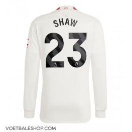 Manchester United Luke Shaw #23 Derde tenue 2023-24 Lange Mouw