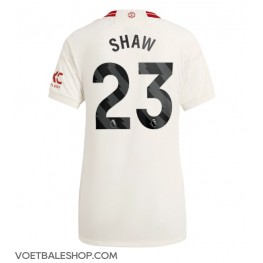 Manchester United Luke Shaw #23 Derde tenue Dames 2023-24 Korte Mouw