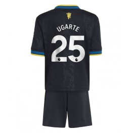 Manchester United Manuel Ugarte #25 Derde tenue Kids 2025-26 Korte Mouw (+ Korte broeken)