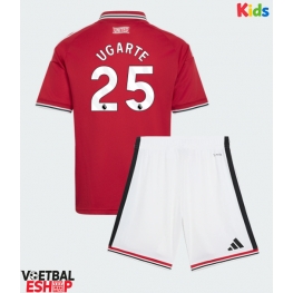 Manchester United Manuel Ugarte #25 Thuis tenue Kids 2026-27 Korte Mouw (+ Korte broeken)