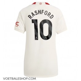 Manchester United Marcus Rashford #10 Derde tenue Dames 2023-24 Korte Mouw