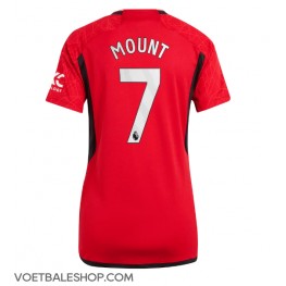 Manchester United Mason Mount #7 Thuis tenue Dames 2023-24 Korte Mouw
