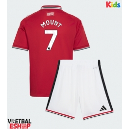 Manchester United Mason Mount #7 Thuis tenue Kids 2026-27 Korte Mouw (+ Korte broeken)