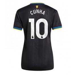 Manchester United Matheus Cunha #10 Derde tenue Dames 2025-26 Korte Mouw
