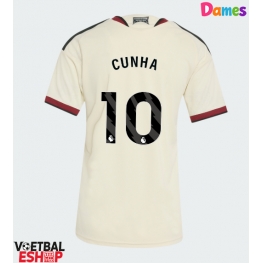 Manchester United Matheus Cunha #10 Derde tenue Dames 2026-27 Korte Mouw