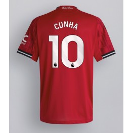 Manchester United Matheus Cunha #10 Thuis tenue 2025-26 Korte Mouw