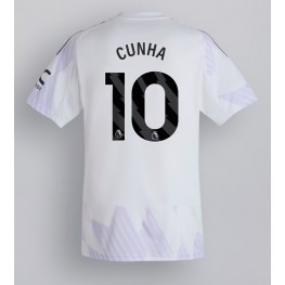 Manchester United Matheus Cunha #10 Uit tenue 2025-26 Korte Mouw