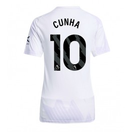 Manchester United Matheus Cunha #10 Uit tenue Dames 2025-26 Korte Mouw