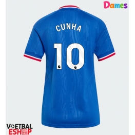 Manchester United Matheus Cunha #10 Uit tenue Dames 2026-27 Korte Mouw