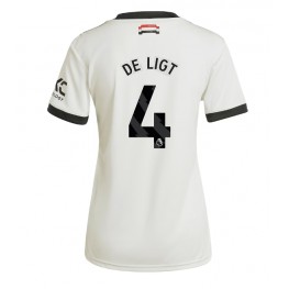 Manchester United Matthijs de Ligt #4 Derde tenue Dames 2024-25 Korte Mouw