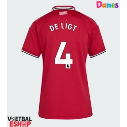 Manchester United Matthijs de Ligt #4 Thuis tenue Dames 2026-27 Korte Mouw