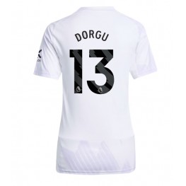 Manchester United Patrick Dorgu #13 Uit tenue Dames 2025-26 Korte Mouw