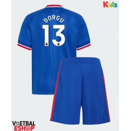Manchester United Patrick Dorgu #13 Uit tenue Kids 2026-27 Korte Mouw (+ Korte broeken)
