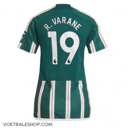 Manchester United Raphael Varane #19 Uit tenue Dames 2023-24 Korte Mouw