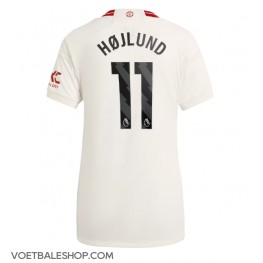 Manchester United Rasmus Hojlund #11 Derde tenue Dames 2023-24 Korte Mouw