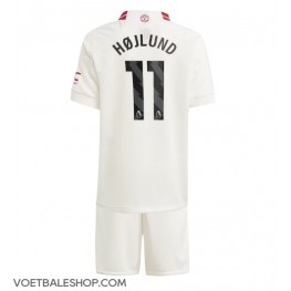 Manchester United Rasmus Hojlund #11 Derde tenue Kids 2023-24 Korte Mouw (+ Korte broeken)