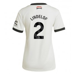 Manchester United Victor Lindelof #2 Derde tenue Dames 2024-25 Korte Mouw