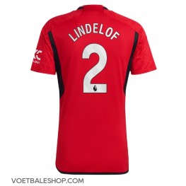 Manchester United Victor Lindelof #2 Thuis tenue 2023-24 Korte Mouw