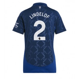 Manchester United Victor Lindelof #2 Uit tenue Dames 2024-25 Korte Mouw