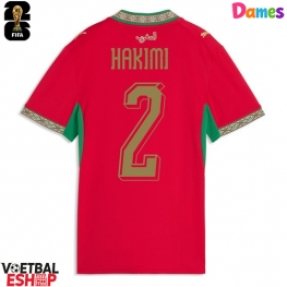 Marokko Achraf Hakimi #2 Thuis tenue Dames WK 2026 Korte Mouw
