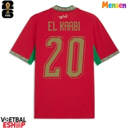 Marokko Ayoub El Kaabi #20 Thuis tenue WK 2026 Korte Mouw