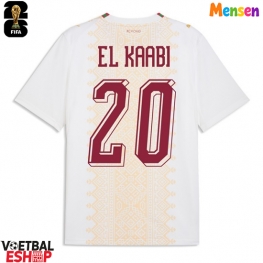 Marokko Ayoub El Kaabi #20 Uit tenue WK 2026 Korte Mouw