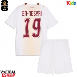 Marokko Youssef En-Nesyri #19 Uit tenue Kids WK 2026 Korte Mouw (+ Korte broeken)