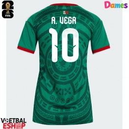 Mexico Alexis Vega #10 Thuis tenue Dames WK 2026 Korte Mouw