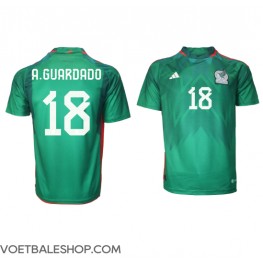Mexico Andres Guardado #18 Thuis tenue WK 2022 Korte Mouw