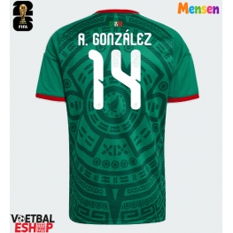 Mexico Armando Gonzalez #14 Thuis tenue WK 2026 Korte Mouw
