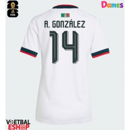 Mexico Armando Gonzalez #14 Uit tenue Dames WK 2026 Korte Mouw